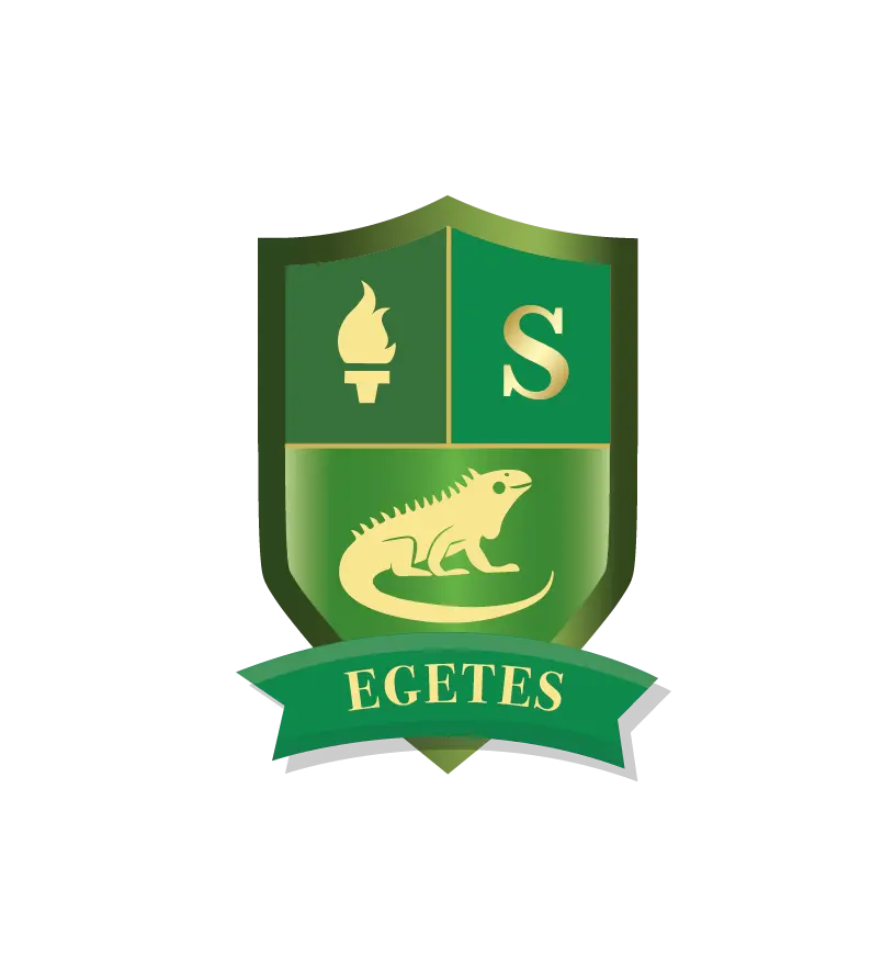 Egetes, escudo de casa